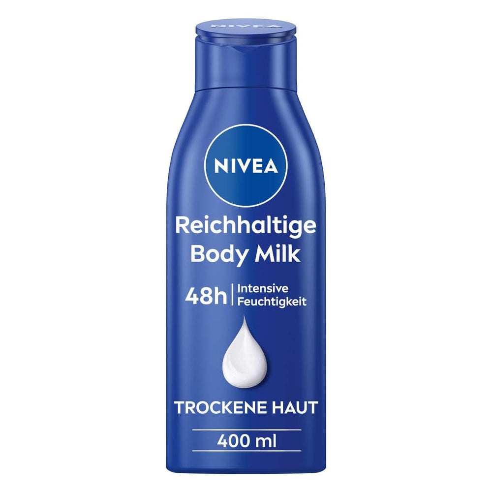 NIVEA Rich Body Milk, crème corporelle nourrissante intensive à l'huile d'amande, 400 ml Douche et bain Naty Shop