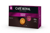 Café Royal Professional Pads, Lungo Forte, 50 dosettes Nespresso (R) Professional compatibles pour le bureau et la gastronomie, certifiées Rainforest Alliance, 100 % de café Arabica, intensité 8