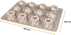 Birkmann, Contoura, Gugelhupfblech Violet, Backform Aus Aluguss, Mit Antihaftbeschichtung Und Rezept, 887077 Moules et plaques pour la pâtisserie Naty Shop