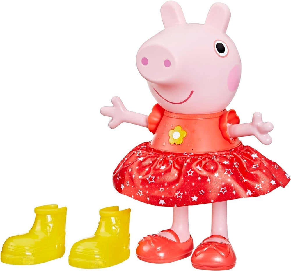 Peppa Pig Peppa'S Mud Puddle Party Doll - Version allemande, rose ou rose Naty Shop Dolls Mud Puddle Party