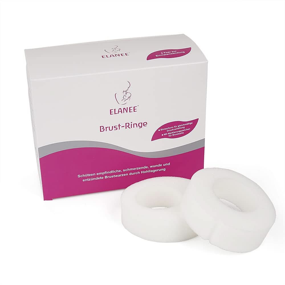 ELANEE Brust-Ringe, Schutz Der Brustwarze Bh-Kontakt Durch Hohllagerung, Ideal Bei Wunden, Entzündeten Brustwarzen Durch Stillen, 10 Stück (222-00) Accessoires Alimentation et allaitement Bebe Naty Shop 10 Stück (1Er Pack)