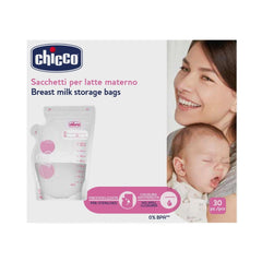 Sachet de lait Chicco de 30 pièces, étanche, 250 ml Accessoires Alimentation et Allaitement Bebe Naty Shop