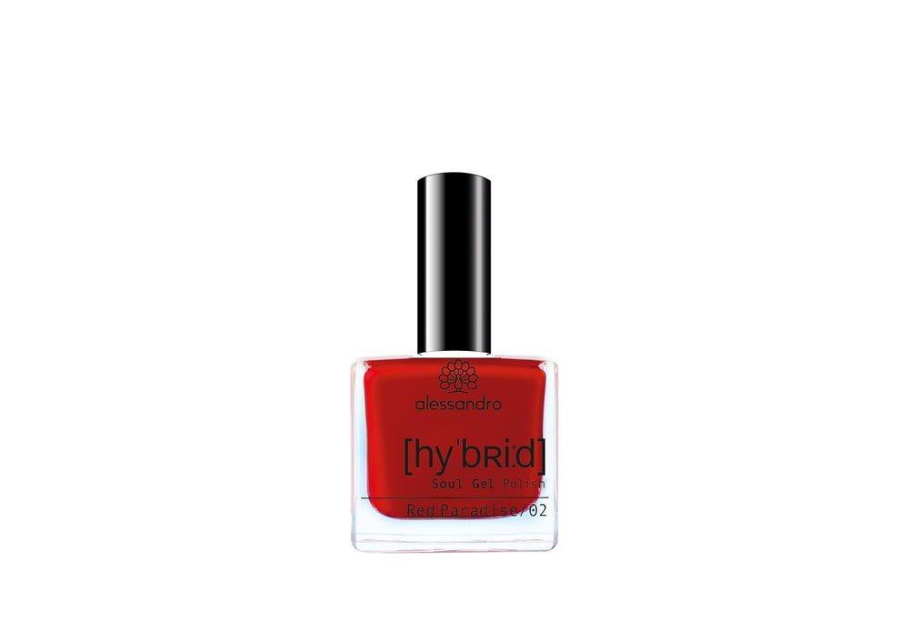Oja hibridă Alessandro Red Paradise – Paradise Red – Unghii perfecte în doar 3 pași, fără LED – Rezistă până la 10 zile!