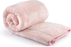 Couverture Sherpa lestée Emma Barclay, 127 x 152 cm, rose poudré Emma Barclay Lits et couvertures