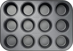 Zenker 12Er Muffinform Energy, Premium-Backform, Für Köstliche Kuchen, Verkürzt Die Backzeit Um Bis Zu 20% (Farbe: Silber/Anthrazit), Menge: 1 Stück, Hellgrau Und Dunkelgrau Matrite si tavi pentru copt Naty Shop
