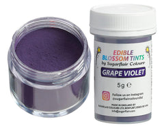 Sugarflair Blossom Tint Dust Grape Violet Colorant Alimentaire en Poudre - Colorant Alimentaire en Poudre pour décorations de gâteaux, Fondant, glaçage, Chocolat, crème au Beurre, macarons et Plus - 5G