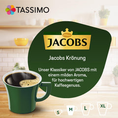 Tassimo Kapseln Jacobs Krönung, 5 x 16 Pads, 80 Kaffeekapseln