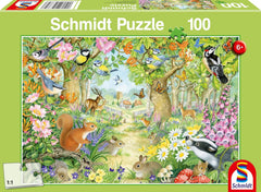 Schmidt Spiele 56370 Puzzle animaux de la forêt pour enfants Puzzle 100 pièces Naty Shop Titre par défaut