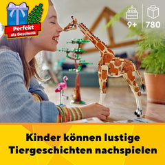 LEGO Creator 3In1 Animal Safari, set créatif avec figurines d'animaux, 3 options de construction : girafe, gazelle et lion jouets, animaux jouets pour filles et garçons, cadeau naturel pour les enfants à partir de 9 ans 31150 Jeux de construction Beuche den LEGO-Store