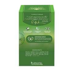 Ahmad Tea - Thé vert - Sachets de thé scellés emballés individuellement contenant 2 g de thé par portion - 20 sachets de thé avec ruban adhésif
