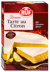 RUF Tarte Au Citron, Backmischung Für Einen Schnellen Zitronen-Kuchen Französische Art, Mit Fruchtiger Zitronen-Glasur Naty Shop Citron 380 G (1Er Pack)