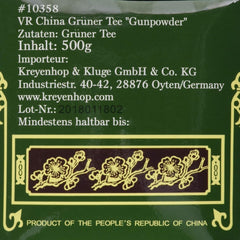 Ceai verde, Gunpowder, Geroll (1 pachet de 500 g)