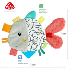Fehn Poisson crépitant - Jouet à attraper et à jouer pour bébés - Jouet animal à attraper pour bébés - Jouet d'activité motrice et jouet crépitant pour bébés et tout-petits à partir de 0 mois Jouets pour bébés Naty Shop