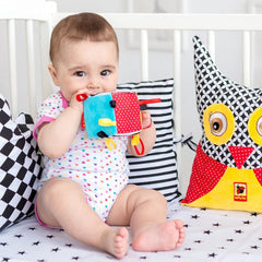 magdum 2 set jeu de cube bébé + balle en tissu - jouet de motricité à partir de 1 an - jouet pour enfant 6 mois - jouet Montessori - jouet éducatif 1 an - cadeau pour enfant - balle pour enfant - cube pour enfant - cadeaux pour enfants Jouets Bebe Naty Shop