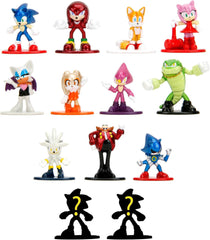 Jada Toys Figurine Sonic the Hedgehog (1X Figurine Mystère en Blind Pack) - 1 Figurine Surprise à Collectionner Parmi 13 Figurines Sonic, Figurine Nano Métal (Env. 4 Cm) Pour Enfants & Fans À Partir de 3 Ans, Figurines Wave 1 Naty Shop