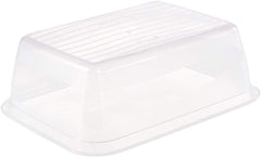Kekeeper lot de 3 bocaux alimentaires, 3 x 1,25 l, 20,5 x 15,5 x 6,5 cm, Fredo Fresh, bleu transparent Boîtes de conservation alimentaire Naty Shop