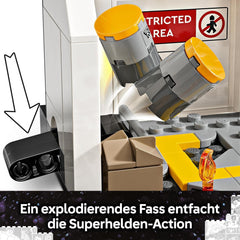 LEGO Marvel Captain America : Civil War Action Duel - Ensemble de jeu de super-héros avec 8 figurines - Ensemble de construction et de jeu d'avion jouet - Cadeau pour garçons et filles 76314 Jeux de construction Besuche den LEGO-Store