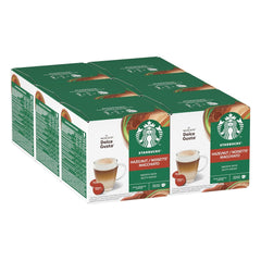 STARBUCKS Macchiato aux noisettes de Nescafé Dolce Gusto, Dunkle Röstung, Kaffeekapseln 6 x 12 (72 Kapseln)