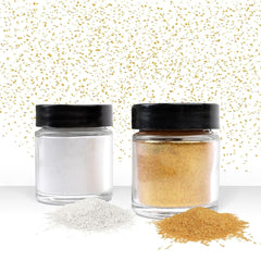 Günthart glitter, pudra, auriu si argintiu, set 2 x 7 grame Naty Shop