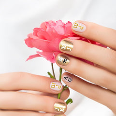 Nagelsticker Buchstaben 8 Blatt Nail Buchstaben Sticker Nagelsticker Glitzer Buchstaben Art Sticker Selbstklebend Nagelaufkleber Englisches Alphabet Dekoration Nageldesign Zubehör