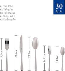 Vivo de Villeroy & Boch - Ménagère Voice Basic 30 pièces pour 6 personnes Naty Shop