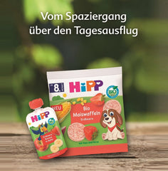 HiPP Bio Quetschie Kiwi in Birne-Banana - Charlie Zebra (8 x 100g), à partir de 1 an, 100% purée de fruits, sans sucre, végétalien, dans la meilleure qualité biologique (Packung mit 2)