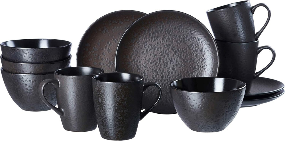 Ritzenhoff & Breker Kitwe Service de petit-déjeuner 12 pièces Noir