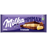 Milka Mmax Triolade – Chocolat au lait alpin au chocolat blanc et noir – 280g