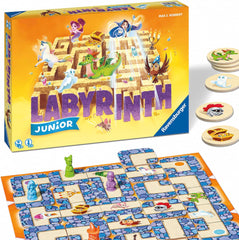 Ravensburger Joc pentru copii 20847 - Labirint Junior - Clasic pentru familie pentru cei mici, joc pentru copii cu vârsta de 4 ani și peste - joc de societate potrivit pentru 2-4 jucători, ediție Junior