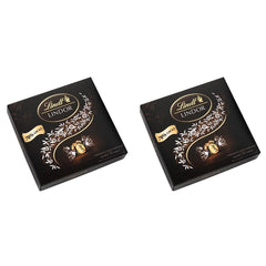 Coffret cadeau LINDOR Extra Black 70% Cacao, Chocolat cadeau, env. 15 truffes LINDOR, 186 g (paquet de 2)