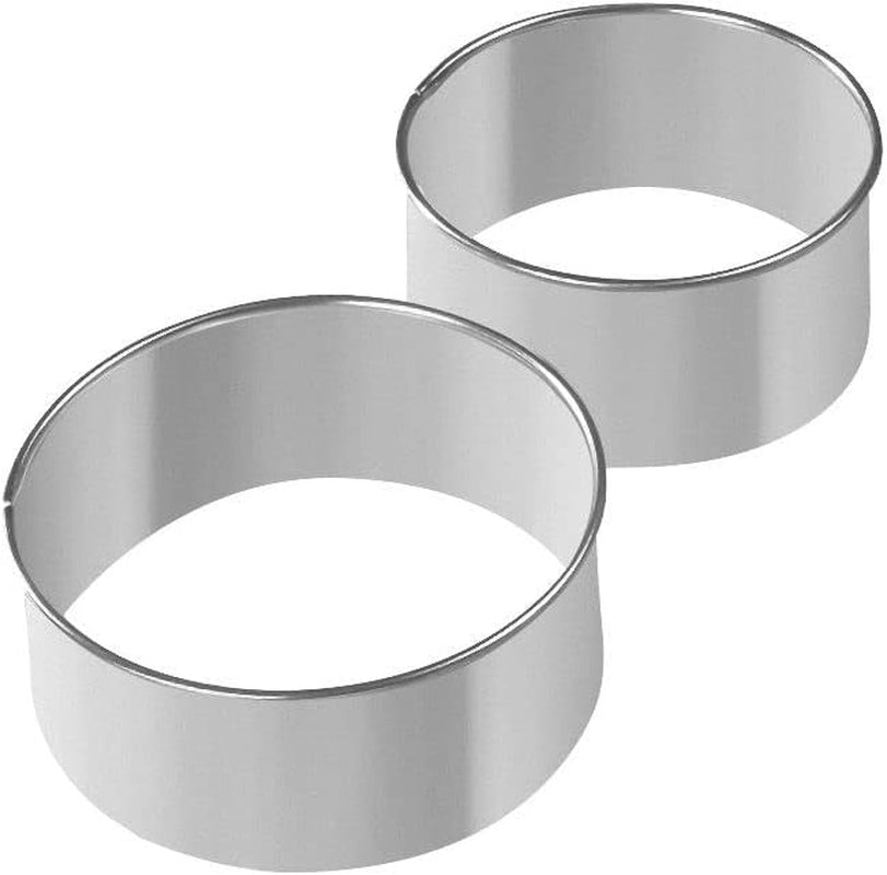 Moules à pâte Fackelmann, lot de 2, métal, multicolore, 8 et 9 cm, hauteur 5 cm