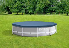 Couverture de piscine ronde Intex - Couverture de piscine - Pour piscines à cadres métalliques et prismatiques 58108 Bleu 3 m