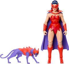 Figurine d'action Masters of the Universe Origins Catra de la collection Cartoon, env. 14 cm de haut Série TV des années 1980 Héroïne Princesse du Pouvoir Conception détaillée et accessoire chat JBM84 Figurines d'action Naty Shop Titre par défaut