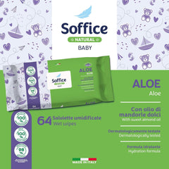 Șervețele demachiante pentru bebeluși și copii mici – formulă hidratantă pentru igiena zilnică a bebelușilor și copiilor mici – 12 pachete a câte 64 de șervețele