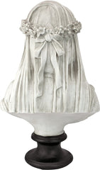 Statue buste vierge voilée Design Toscano, dimensions : 22,8 cm x15,2 cm x35,5 cm Statuettes et sculptures Naty Shop