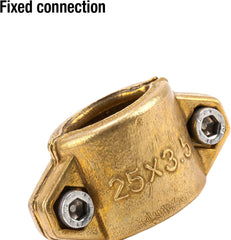 Colliers de serrage Gardena : Collier de serrage en laiton pour fixer des tuyaux d'aspiration ou haute pression, adapté aux tuyaux de 25 mm (1 pouce) (7211-20)