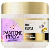 Pantene Pro-V Silky & Glowing Hair Rescue mască intensivă de păr cu Biotină și Keratin Reconstruct 300ml. Ajută la repararea părului uscat, deteriorat sau evidențiat Masca de par Naty Shop Titlu implicit