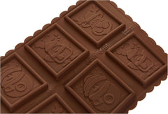 silikomart | CKC01 SNOWMAN SLIM Moule à Chocolat en Silicone Antiadhésif 6 Chocolats 1 Paquet Moule à Bonbons Easy Choc 47 x 57 mm H 5 mm Volume 33 ml Fabriqué en Italie