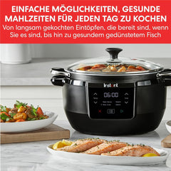 Mijoteuse supérieure Instant Pot, multicuiseur 7,1 L, 4 fonctions de cuisson, mijoteuse 800 W Naty Shop