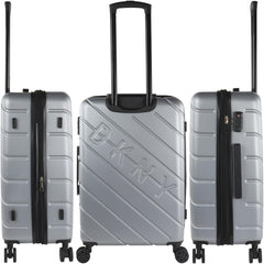 DKNY - Grande Valise 4 Roues Grande Valise Légère - Grande Valise de Voyage à Roulettes. Grande valise de voyage avion Valise à coque rigide avec fermeture certifiée - Grande valise à roulettes Argent Bagages et équipements de voyage Naty Shop