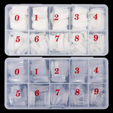 1000 pièces faux ongles 10 tailles pointes d'ongles naturels pointes d'ongles français artificiels pointes d'ongles artificiels faux ongles conseils boîte conseils d'art pour femmes filles