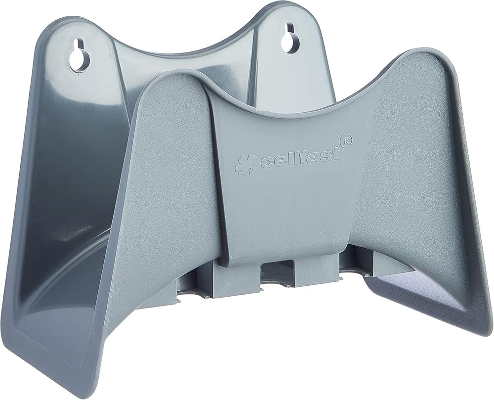 CELLFAST Support de Tuyau, Support de Tuyau Mural, Support de Tuyau d'arrosage, Support de Tuyau d'eau 25/30 m, Gris