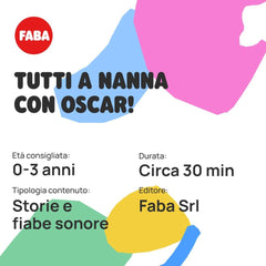 Peluche - Tutti a Nanna avec Oscar ! - Histoires et contes sonores pour les enfants à partir de 10 mois - A écouter avec des histoires, version italienne Jucarii Bebe Naty Shop