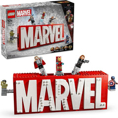 LEGO Marvel : Logo et figurines Marvel - Ensemble de collection Hulk, Thor, Iron Man, Black Widow et Captain America - Ensemble de construction de figurines Avengers - Cadeau pour garçons et filles à partir de 12 ans 76313 Jeux de construction Beuche den LEGO-Store Titre par défaut