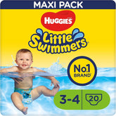 Couches de bain Huggies Little Swimmers, taille 3-4 (7-15 kg), 1 paquet de 20 pièces Mother and Baby Naty Shop 20 Stück (1Er Pack)