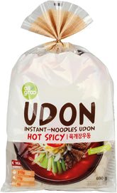 Allgroo Udon Instant Noodles - Soupe Udon épicée, préparation rapide - Contient 3 portions - 1 x 690g