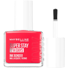 Oja Maybelline New York Super Stay Ink Bonder 490 Hot Salsa – ojă de lungă durată pentru unghii puternice și culoare intensă, 12,3 ml