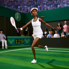 Barbie Inspiring Women Series Venus Williams Poupée mannequin avec uniforme signé et raquette de tennis avec boîte de présentation HRM49