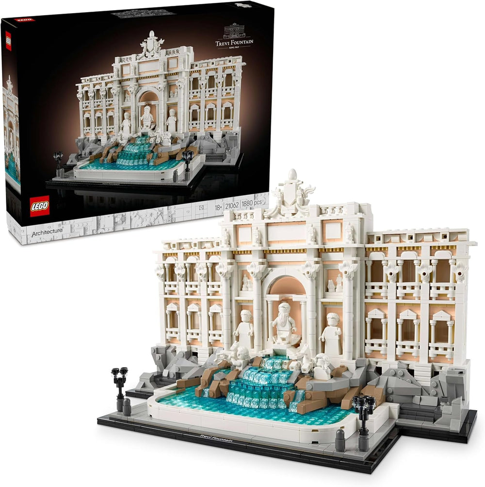 Fontaine de Trevi LEGO Architecture - Modèle d'un monument de Rome avec sculptures de figurines - objet de collection pour le bureau et le salon - cadeau pour les adultes et les amateurs d'architecture 21062 Jeux de construction Besuche den LEGO-Store Titre par défaut
