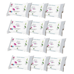 Lingettes pour bébé avec talc pour peaux sensibles, sans alcool, respectueuses de la peau, pH 5,5, légèrement parfumées, 1200 unités (paquet de 12)